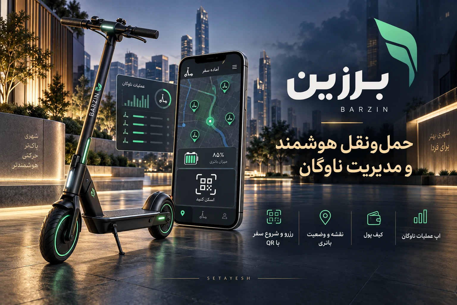 برزین — پلتفرم حملونقل هوشمند و مدیریت ناوگان