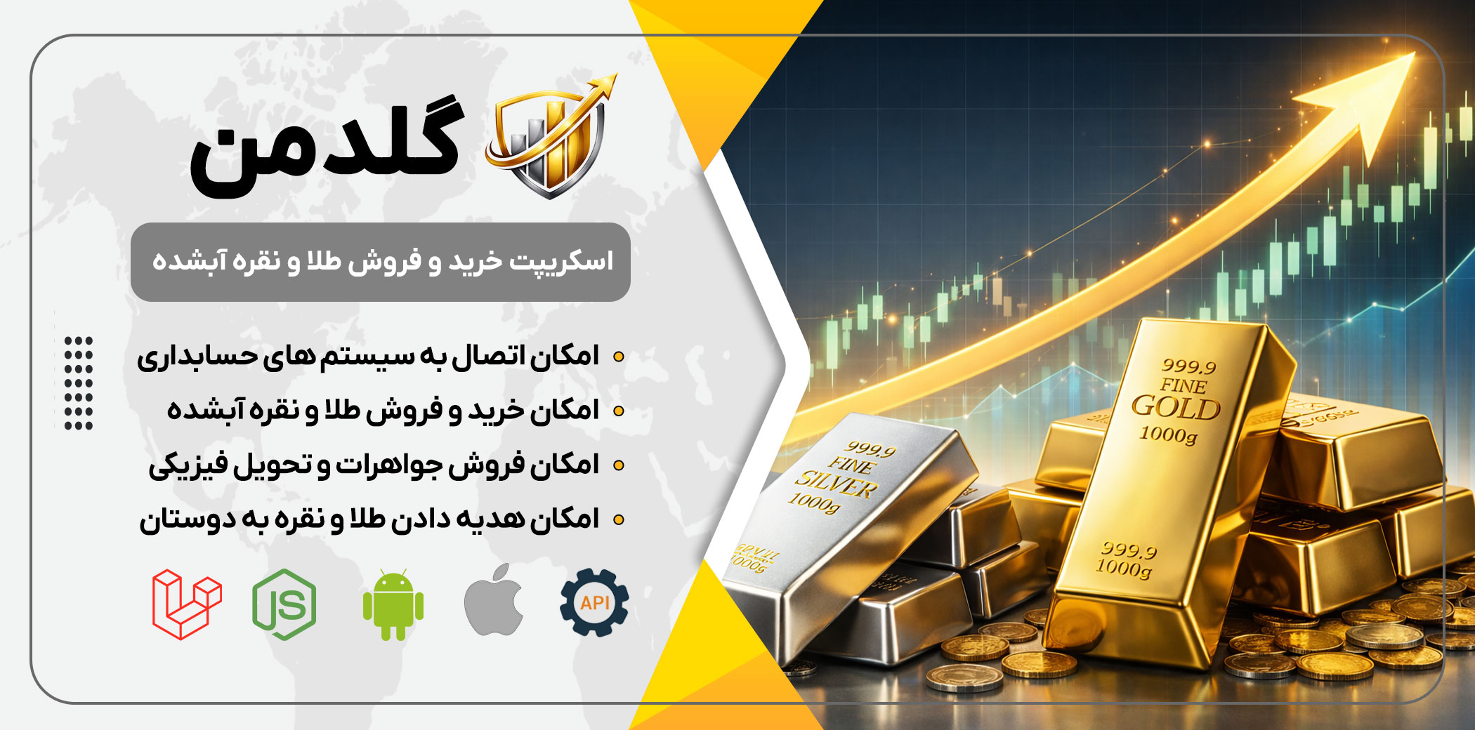 اسکریپت طلا آبشده | گلدمن